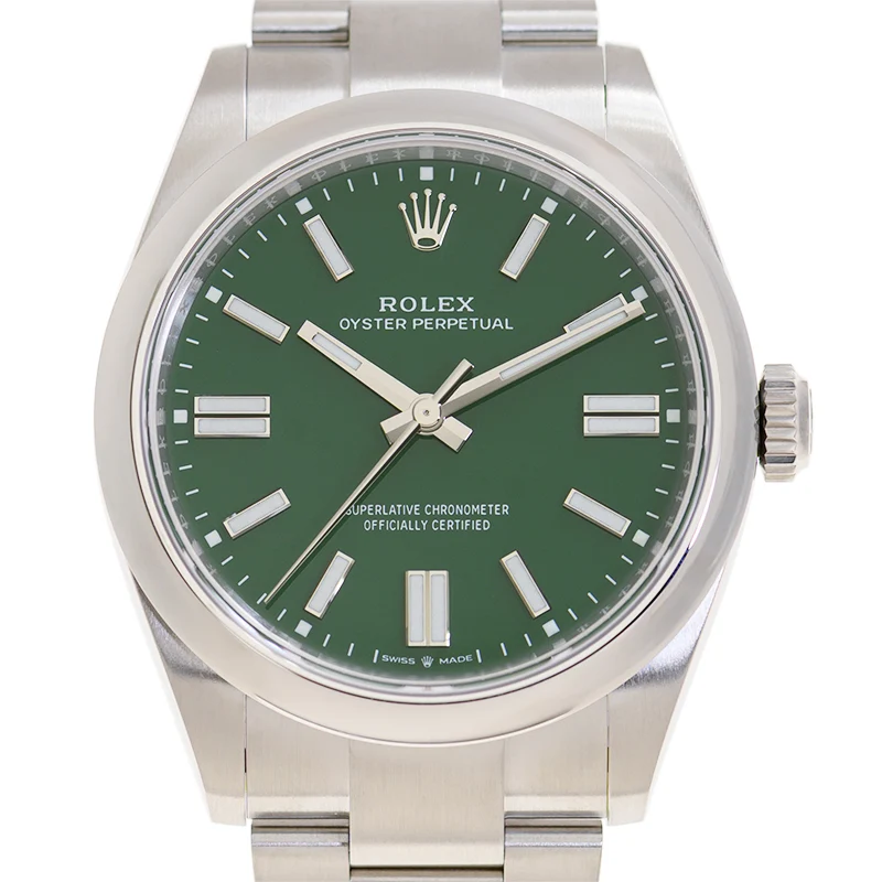 134300_green_1 Rolex Oyster Perpetual Automatic Green 41mm - Image 1