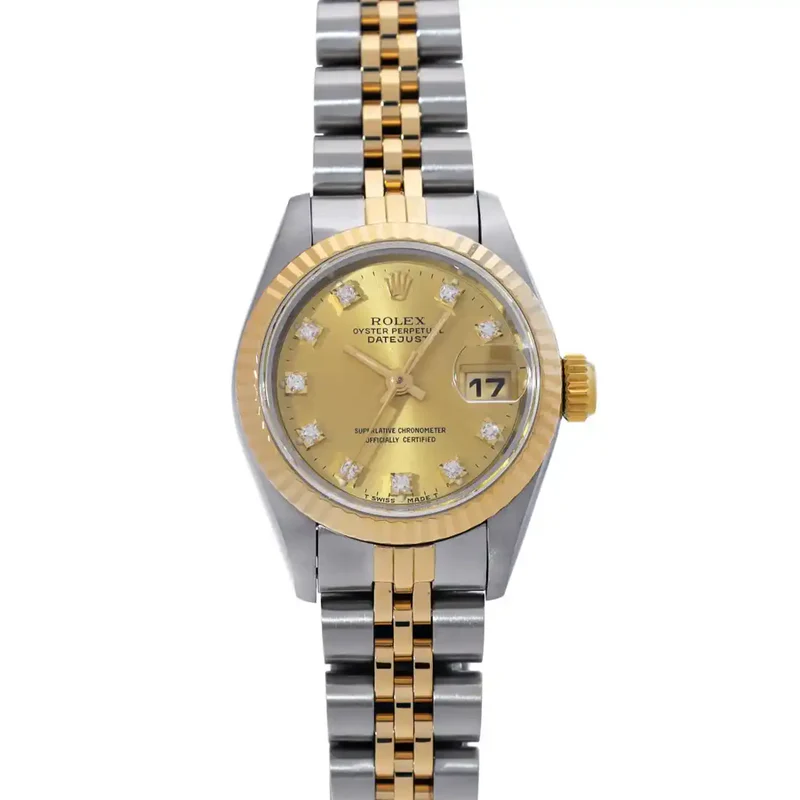 69173G-1_7a9e05d9-2679-4df0-b73f-137f31b12296 Rolex Datejust Automatic Champagne 26mm - Image 1