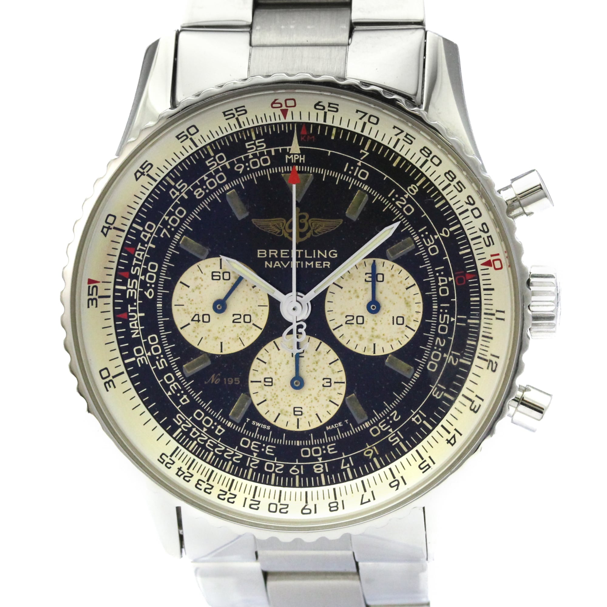 2000_00ca1c3e-d72f-4f69-ac4a-f8a6b65992a4.jpg BREITLING Navitimer Mechanic Limited Edition Mens Watch A11022 - Image 1