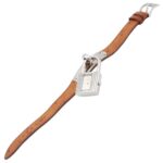 Hermes Kelly Stainless Steel Leather Strap Wo Silver Tone KE1.210 - Image 3
