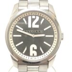 BVLGARI ST42S Solotempo Quartz Men's Watch, Round, Stainless Steel, Silver