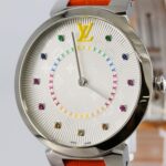 Louis Vuitton Tambour Slim 11P QA159 Stainless Steel Quartz Watch - Image 4