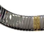 Bulgari BVLGARI Wo Brand: Tubogas 12-Diamond Quartz Movement 750YG (Yellow Gold) and 18K Stainless Steel (SS) Size L Bangle Round. (BB232T) - Image 9
