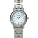 Hermes Clipper CL4 210 Wo Date Display White Quartz