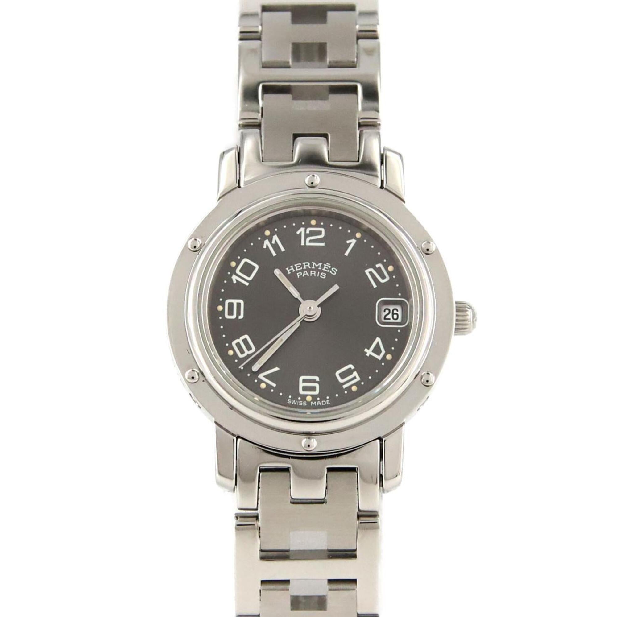 2000_04100dad-addd-46d8-8335-3366d16d807e.jpg Hermes Clipper CL4.210 SS Quartz - Image 1
