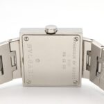 Bulgari BVLGARI Quadrato Watch, Stainless Steel, Women's, Black, SQ22SS - Image 5