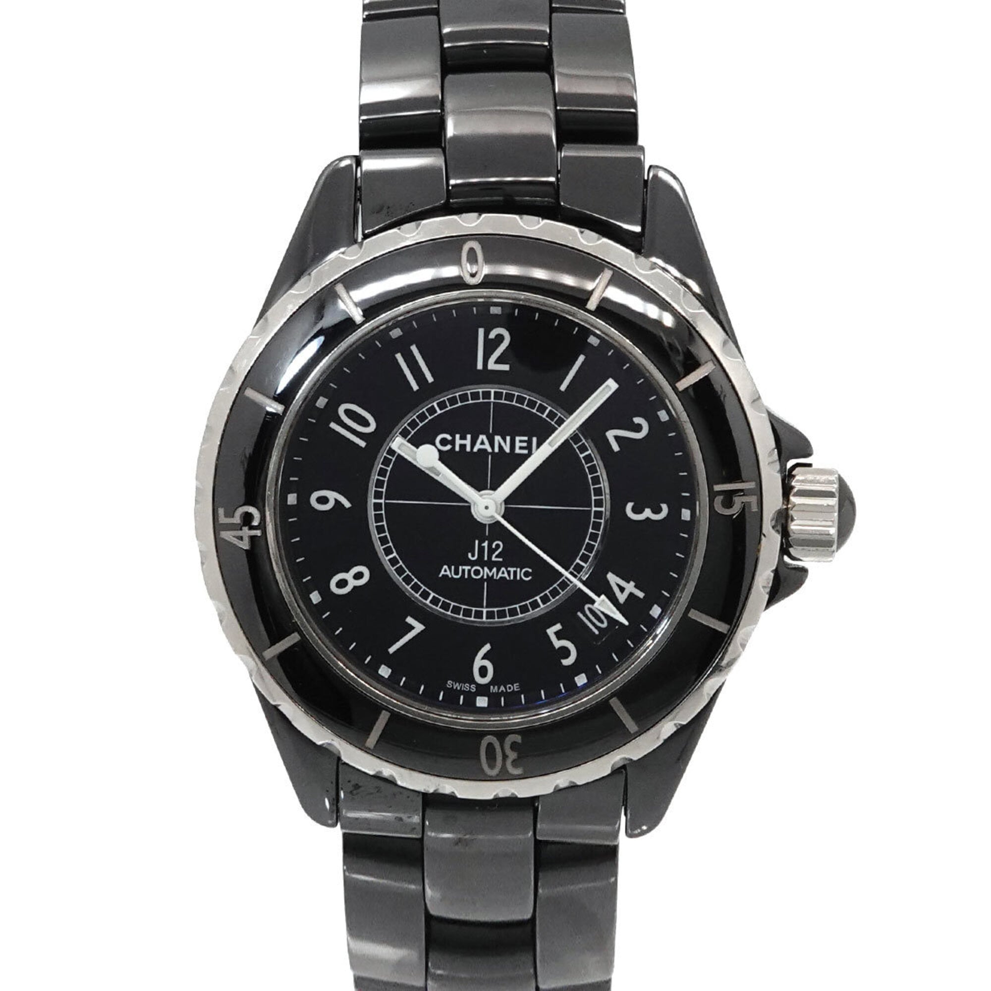 2000_053cdfa5-49cf-494f-a4b1-8f5ec1fbb8bc.jpg Chanel J12 38mm H0685 Black Ceramic Date Automatic Self- - Image 1
