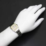 Cartier Santos Galbee SM W20012C4 Two-Tone Ladies' Ivory & 18K Yellow Gold Quartz - Image 4