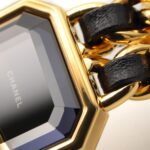 Chanel CHANEL PremiÃ¨re M Wristwatch, Gold Plated (GP), Leather Strap, Women's, Black, H0001 - Image 9