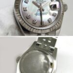 Rolex Datejust Black Shell 10P Diamond Women's Watch - Image 4