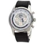 Breitling AB0510U0/A790 Transocean Chronograph Unitime Men's Watch in Stainless Steel and Rubber