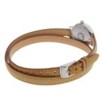 Louis Vuitton Tambour Watch Q1211, Stainless Steel and Leather Quartz Movement, Analog Display, Brown Dial, Women's - Image 4