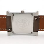 Hermes H- Double Tour Wrist Stainless Steel Leather Strap Wo White (HH1.210) - Image 6