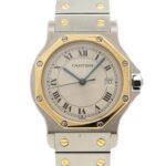 Cartier Santos Octagon LM W2001583 Ivory Dial ( & Wo)