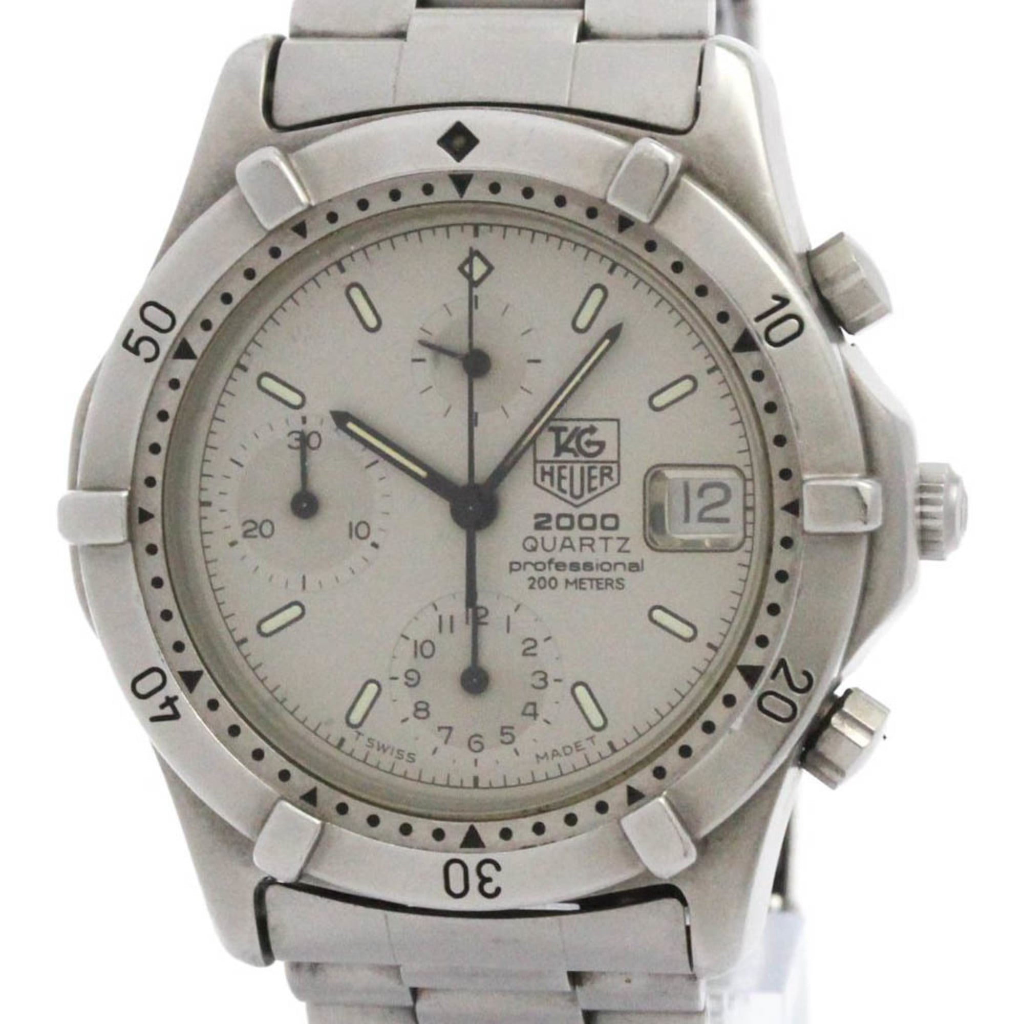 2000_07b03000-6454-4d05-9214-9126abe4e350.jpg TAG HEUER 2000 Series Steel Quartz Mens Watch 262.206 1 - Image 1