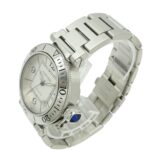 Cartier Pasha Seatimer, silver dial, automatic transmission, men's watch, W31080M7 - Image 7