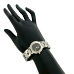 FENDI 3050L Logo Motif Stainless Steel Quartz Silver 31341 - Image 2