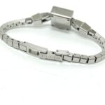GUCCI 102 G Mini Square Chain Quartz Watch, Stainless Steel, Women's, Silver - Image 5