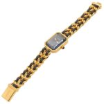 Chanel CHANEL PremiÃ¨re S Watch, Gold Plated (GP), Leather Strap, Women's, Black, H0001 - Image 4