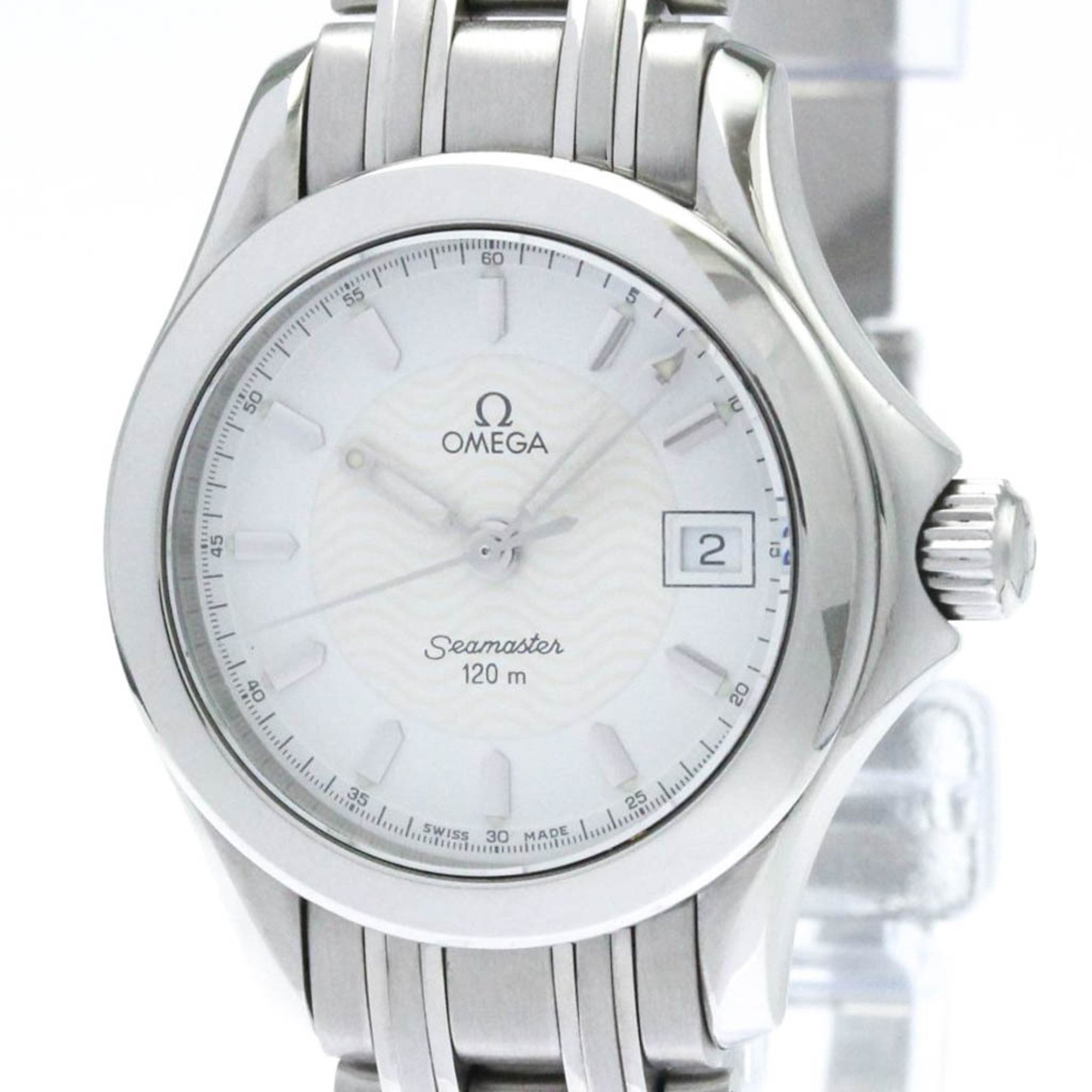 2000_09b8dc3d-bb5b-4847-bdec-5245b1b534c0.jpg OMEGA Seamaster 120M Steel Quartz Ladies Watch 2571.21Polished - Image 1