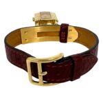 HERMES Vintage Kelly GP Leather Genuine Quartz Wrist Brown Gold 33095 - Image 7