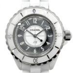 Chanel J12 Mirror 33mm White Dial Quartz Ceramic H4861