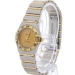 OMEGA Constellation 18K Gold Steel Quartz Ladies Watch 1262.10 - Image 2
