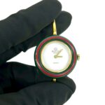 GUCCI Vintage Changeable Bezel Sherry Line GP Quartz Wrist Gold 32094 - Image 3