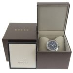 Gucci Date 100m YA142201 142 2 Black Dial Stainless Steel Quartz Watch with Battery, 43mm Men's - Image 9