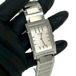 HERMES Tandem Stainless Steel Quartz Wrist Silver 40187 - Image 5