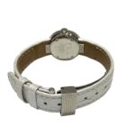 Dior La Di de wrist total weight 21.3g stainless steel genuine leather strap quartz movement white mother-of-pearl dial CD041111 - Image 6