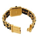 Chanel Premiere Large Size H0001 Wo Black Gold Quartz - Image 4
