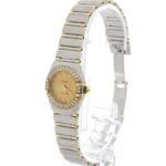 OMEGA Constellation Diamond 18K Gold Steel Watch 1367.10 - Image 2