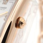 Hermes Nantucket PM 29mm 18K Pink Gold (PG) Wo White/White Shell NA2.170 - Image 7