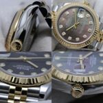 ROLEX Datejust 31 10P Diamond Black Shell 278273NG Random Serial Number Women's Watch SSx18K Yellow Gold 40460 - Image 7