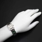 Cartier Tank Francaise SM WE1002S3 Ladies' Watch, Diamond Bezel, Ivory, 18K White Gold, Quartz. - Image 3