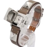 Hermes Mini Medor Stainless Steel Leather Strap Wo Silver Tone ME2.110 - Image 3