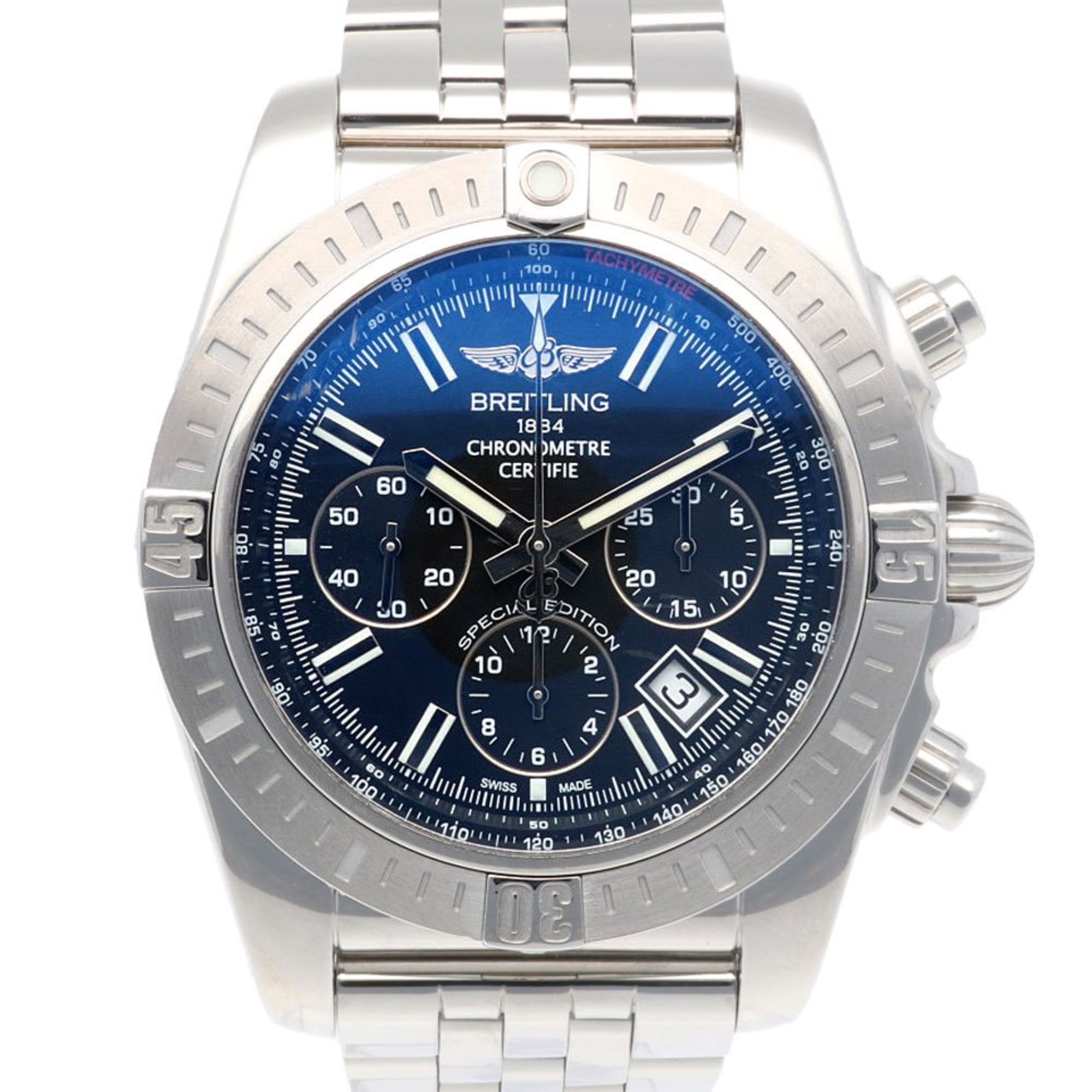 2000_14fbc002-6d0b-4c98-a80a-6cceaffa554c.jpg Breitling Chronomat Watch, Stainless Steel, AB0115, Automatic, Men's, Japan Exclusive - Image 1