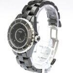 CHANEL J12 Intense Black Ceramic Quartz Ladies Watch H3828 - Image 2
