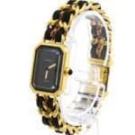 CHANEL Premiere Size L Gold Plated Quartz Ladies Watch H0001 BF582982 - Image 2