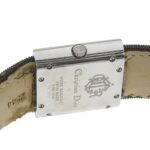 Christian Dior Riva Watch D80-100, Stainless Steel and Canvas, Quartz Movement, Analog Display, Silver Dial, Women's - Image 6