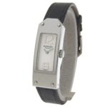 Hermes Kelly II watch KT1.210, stainless steel, quartz, analog display, white dial, women's watch. - Image 2