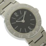 BVLGARI Watch BB23SS Stainless Steel Quartz Analog Display Black Dial Women's - Image 3