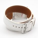 Hermes H- Double Tour Wrist Stainless Steel Leather Strap Wo White (HH1.520) - Image 4