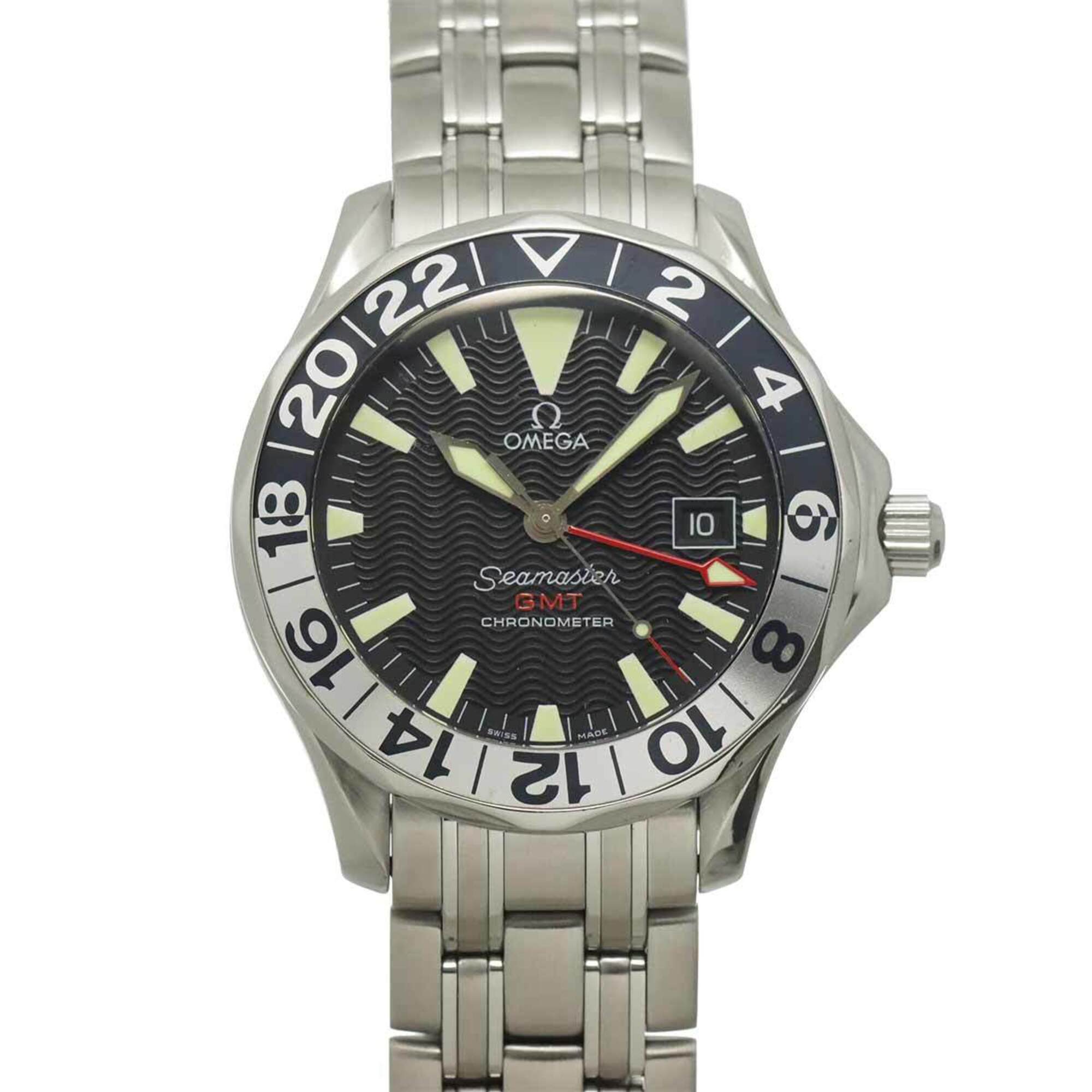 2000_181524e0-9bbe-4a98-9110-a9a1552f9e97.jpg Omega Seamaster 300 GMT 2534 50 50th Anniversary Edition Date Black Automatic Movement - Image 1
