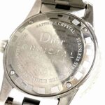Christian Dior Crystal Diamond Bezel Watch, Total Weight 75.8g, Stainless Steel, Quartz, Black Dial, CD112116M001 - Image 5
