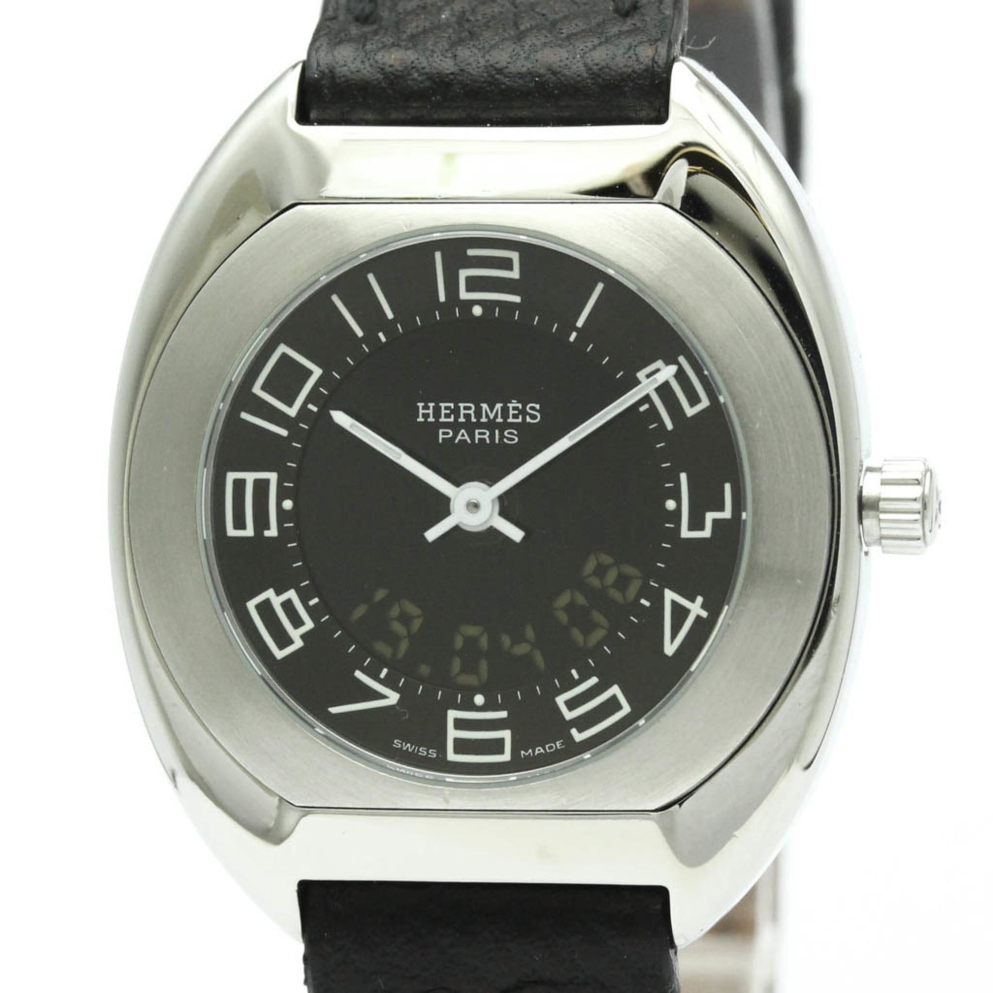 2000_192592b6-43f7-47c6-913f-adbc1dd0c4db.jpg HERMES Espace Stainless Steel Quartz Ladies Watch ES1.210 - Image 1