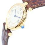 Cartier Must VendÃ´me SM Vermeil Quartz with Roman Numerals Gold and Ivory Dial Ladies' - Image 3