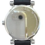Tiffany & Co. Atlas watch, total weight 36.4g, stainless steel, genuine leather strap, quartz movement, white dial, Z1300.11.11A20 - Image 5