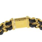 CHANEL Premiere S Watch H0001, Gold-Plated Leather Quartz Movement, Analog Display, Black Dial, Women's - Image 8